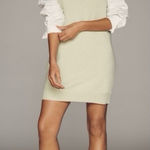 Anthropologie  Sunday in Brooklyn green Sweater layer fall Vest Mini Dress small Photo 0