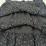 ZARA NWT  Mini Skirt Tiered Polka Dot Women S Black Side Zipper Interior Lining Photo 7