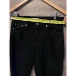 Pistola  Nico Mom Straight Leg Jeans Size 28 Black Distressed Hem Butterfly Photo 3