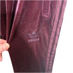 Adidas Originals Velvet Vibes Velour Joggers Burgundy Maroon Womens XS Photo 2