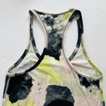 Lululemon Cotton Racerback Tank Top Size 12 Citron Tinted Watercolor *OG Lulu* Photo 2