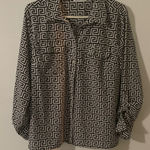 Notations ‎ Black and White Geometric Skirt Photo 0