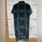 Lauren Ralph Lauren black label Plus Size Sequined Plaid Polo Dress size 2X Green Photo 9