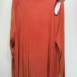 White Birch NEW Rust Orange Asymmetric Tunic with Shoulder Cutout Size 3XL Photo 7