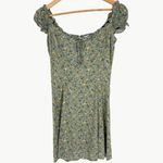 Reformation Women's Pacey Fit & Flare Mini Dress | Sz 6 | Sprite Green Floral Photo 7