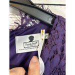 Women's Dainty Jewells Purple Lace Long Sleeve Modest Dress M Size M Photo 6