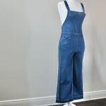 Universal Threads Universal Thread Blue Bow Classic Cross back Feminine Wide-Leg Denim Overalls 0 Photo 8