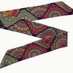 Two Vintage Mandala Pattern Thin Scarves / Hair Bands / Scarves Photo 0