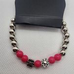 Paparazzi NWT Starlet Shimmer Pink Mini Flower Stretchy Bracelet Photo 2