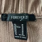 Forever 21  Mini Skirt Womens M Brown Ruched Slit Bodycon Stretch Earthy Neutral Photo 3