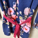 Anthropologie  Sparrow Fair Isle Floral Sweater with Tie Size Medium Photo 3