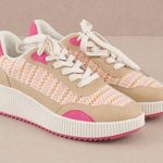 The Parma Platform Sneaker by Oasis Society Size 8 Pink Photo 1