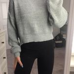 Urban Outfitters Gray Cropped Sweater Photo 0