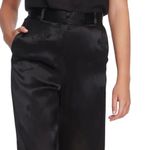 1. State  black Floral Jacquard Wide Leg Pants Photo 2