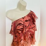 MISA Los Angeles  Medium Selena Feeling Groovy Pink And Orange Mini Dress  NWT Photo 3