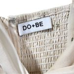 DO+BE Satin Front Knot Twist Spaghetti Strap Jumpsuit in Ivory Photo 6