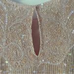 Vintage Pink Sequin Beaded Evening Cocktail Top Blouse size medium Photo 4