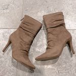 Journee Collection Markie Back Heel Zip Stiletto Booties in Tan, Size 9.5 NEW Photo 8