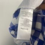 Anthropologie Maeve blue and white checkered halter romper size 12 Photo 4