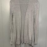 Aritzia Wilfred Light Gray Flaubert Silk Cashmere Open Front Cardigan XS Photo 4