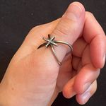 Sterling Silver Double cross ring 925 stamped Photo 9