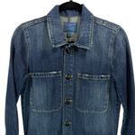 Lucky Brand Workwear Valeport Denim Trucker Drawstring Dress XS Photo 6