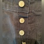 Brandy Melville Black cut off jean Shorts button fly size Large Photo 3