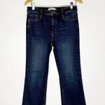 ZARA  Dark Wash Straight Leg Raw Hem Jeans Size 4 Photo 0