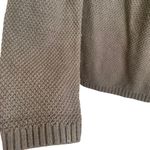 Talbots  Sweater Women M Khaki Green Crew Neck Knit Gorpcore Minimalistic Cozy Photo 4