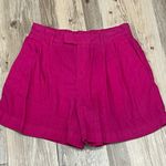 A New Day Women's High-Rise Tailored Linen Shorts - Pink size 4 pink Photo 1