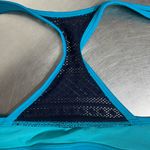 Aerie  Blue 36D Brooke Racer Back Front Closure Padded Bra - EUC Photo 2