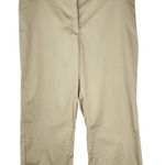 Liz Lange Maternity Cropped Wide Leg Khaki Pants NWT Size 16 Cropped Khaki Pants Photo 0