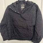 Love Tree  Black Ultra Light Packable Jacket Snap Front Pullover Women’s Medium Photo 0