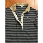 Lacoste  Womens Long Sleeve Striped Rugby Polo Shirt Beige Collar Size 42 Photo 2