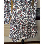 ZARA  Medium Floral Boho Textured Dress w. key hole and cut outs on neckline Photo 1