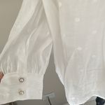 ZARA White  Flowy Button Blouse Top Photo 4