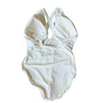 Calia by Carrie NWT Calia Cutout Halter One Piece Swimsuit Tummy Control White Size 16 Photo 2