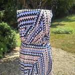 Susana Monaco Susanna Monaco Aztec color block strapless maxi dress Photo 1