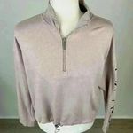 Calvin Klein Pink Cropped Pullover Sweatshirt Size M Photo 1