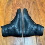 AGL Gemma High Black Leather Jewel Buckle High Top Sneakers 9 Photo 9