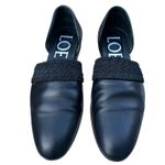 Loewe  Black Leather Mules Flats Slip On Size 38 Pointed Toe Designer Old Money Photo 4