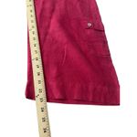 Bryn Walker  100% Linen Wide Leg Pants Medium Beige Red USA Elastic Waist #J7-5 Photo 9