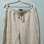 St. John Collection  Ivory Drawstring Sweatpants size Large French Terry Jogger Photo 3