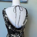 Redux Philip Dicaprio Silk Floral Sleeveless Cowl Neck Midi Dress Size 10 Black Photo 4
