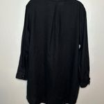 Mark and Graham Linen Pocket Tunic Black Embroidered A Lagenlook XL Photo 1
