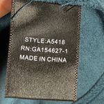 Joh Adi Classic Crew Neck Teal Blue Long Sleeve Top Pullover Tunic Womens Size L Size L Photo 4