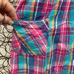 Vintage Baby on Board rainbow plaid jumper maternity dress Size undefined Photo 4