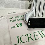 J.Crew Women's Sizse 28 10" vintage slim-straight jean in white wash NWT Summer Photo 8