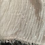 Abercrombie Metallic Silver Gray Sequin Elegant Shimmer Scarf One Size Photo 3