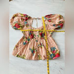 Anthropologie Love The Label Rosette Babydoll Blouse Size Large NWOT $128 Photo 3
